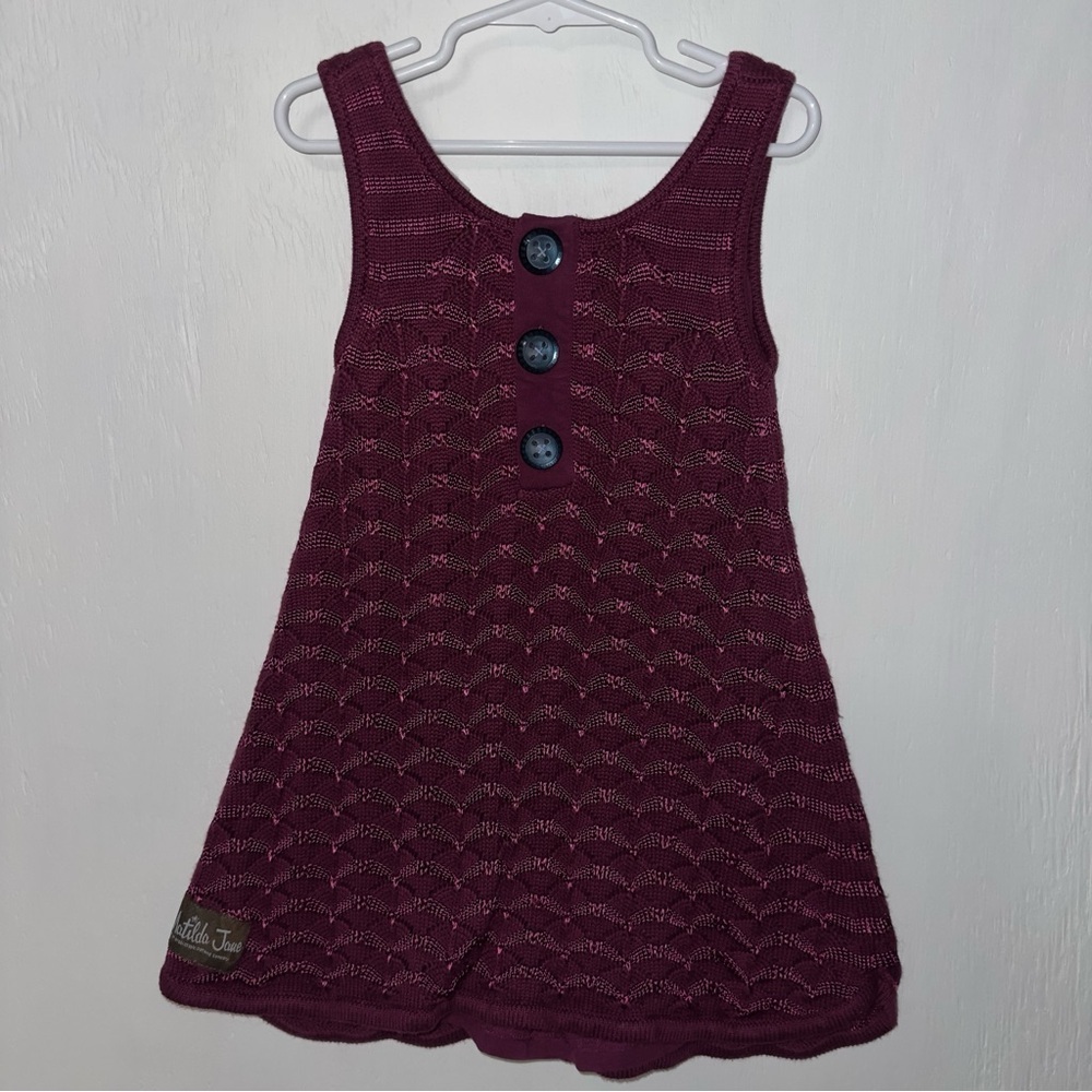 MATILDA JANE Paint by Numbers Grape Leaf Boho Crochet Dress GIRLS 4 - Picture 5 of 8